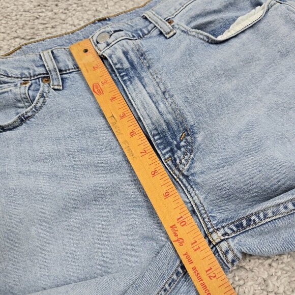 Levis 502 Jeans Men 36x32 (Fits 34x30) Blue Light Wash Tapered Mid Rise Denim - Picture 10 of 13